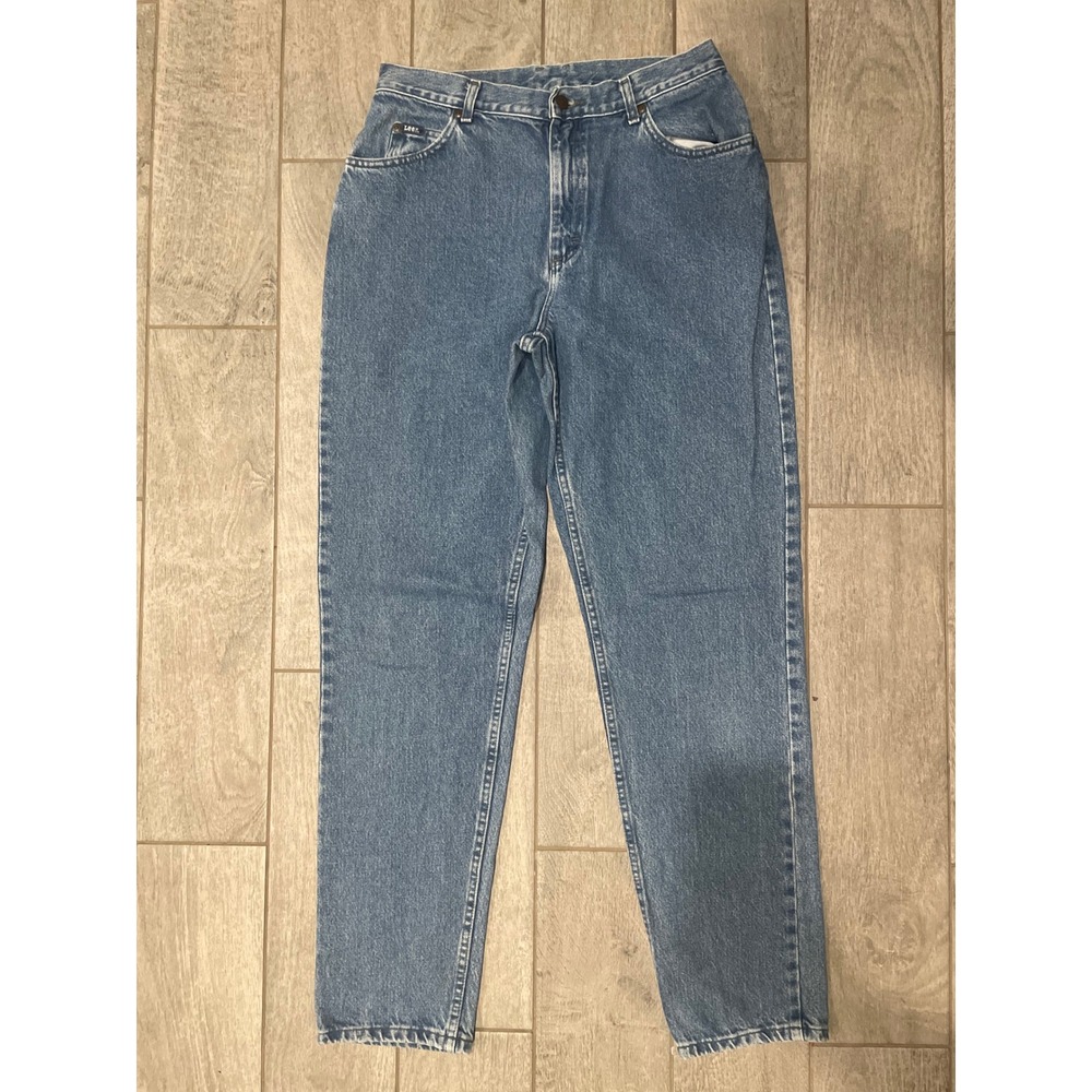 Vintage Lee High Waisted Mom‎ Jeans Medium Wash Tapered Leg Mens Womens